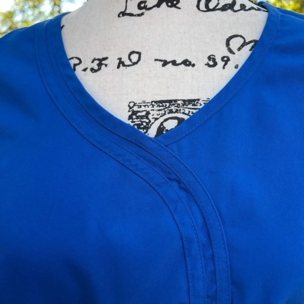 Authentic Cherokee Workwear Scrub Top - Royal Blue - XS - Picture 2 of 5